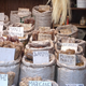 Traditional medicines sold at a South African market.